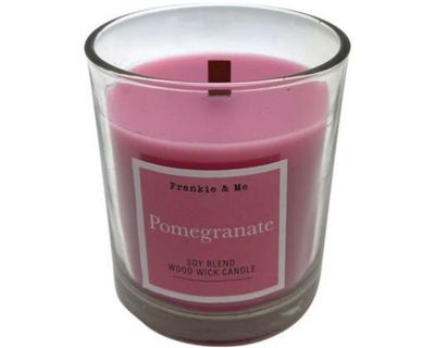 Soy Blend Woodwick Candle 295g - Pomegrante