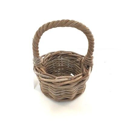 Child Round Cane Flower Basket