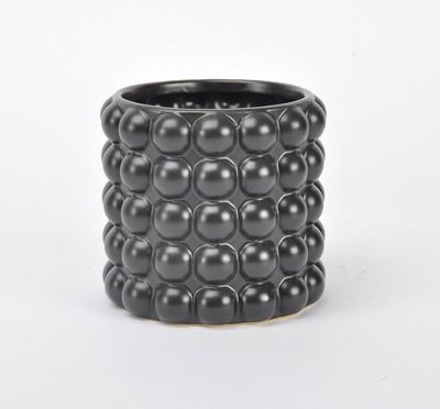 Black Ceramic Bobble Pot - Small