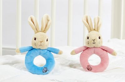 Peter Rabbit &amp; Flopsy Bunny Ring Rattles