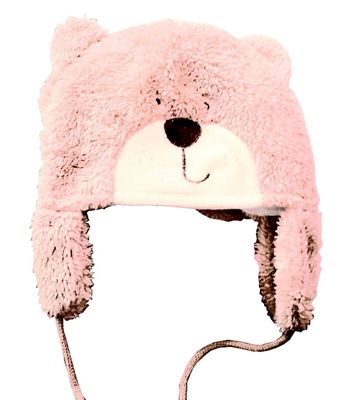 Pink Bear Beanie 46CM