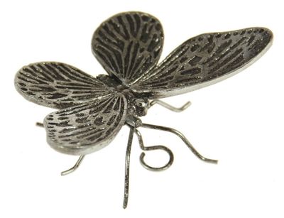 Small Butterfly With Wire Legs- Champagne