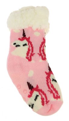 Kids Unicorn Fleece Socks- Medium