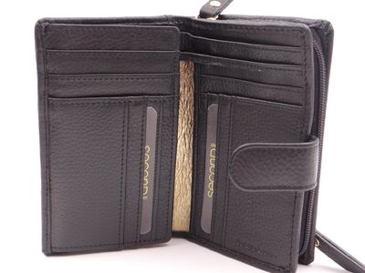 Medium Tab Wallet- Black/Gold