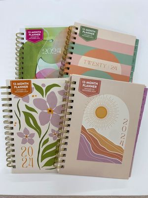 2024 Monthly Spiral Planner Assorted