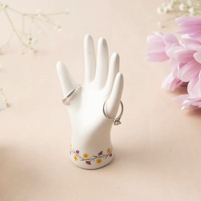 Flower Hand Ring Holder