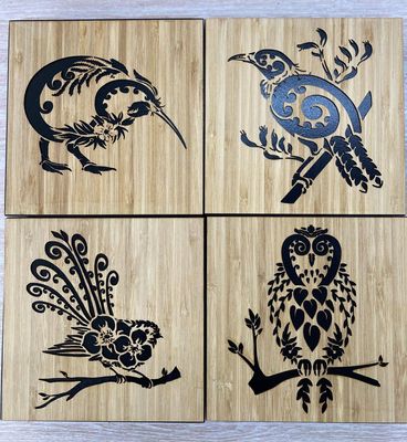 Native Birds Bamboo Art Block - Assorted