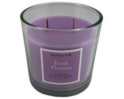 Soy Blend Woodwick Candle 400g - Fresh Flower