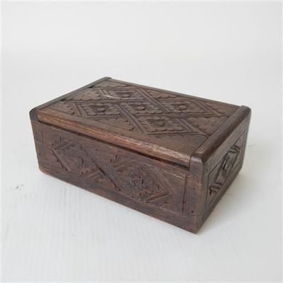 Mila Wooden Carved Box