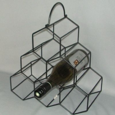 6 Bottle Hexagonal Wine Rack