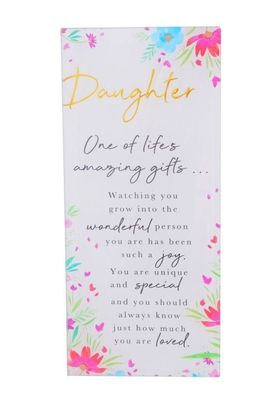 Embrace Daughter Mirror Plaque