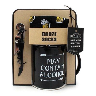 Mens Republic Contains Alcohol Mug Set
