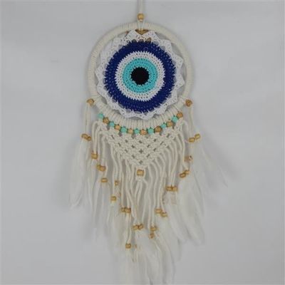 Beaded Evil Eye Dreamcatcher 17cm