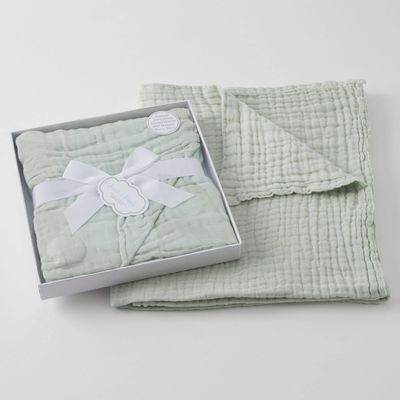 Double Muslin Cotton Blanket in Gift Box