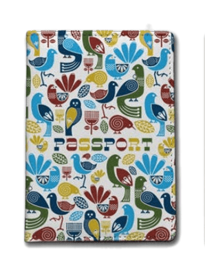 Kiwiana Birds Passport Holder