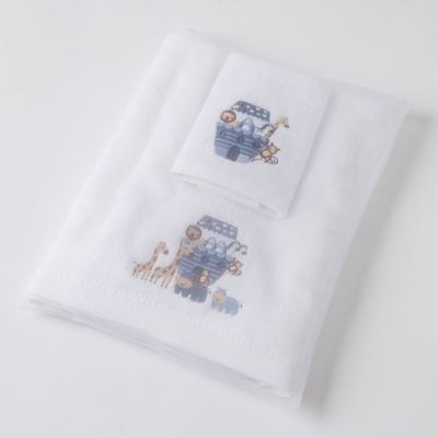 Baby Towel &amp; Facecloth Bag Set - Animal Ark