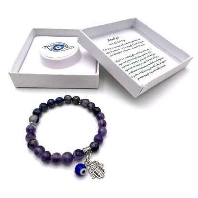 Hamsa Evil Eye Charm Bracelet - Assorted