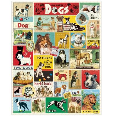 Cavallini &amp; Co Vintage Puzzle - Dogs 1000 Pce