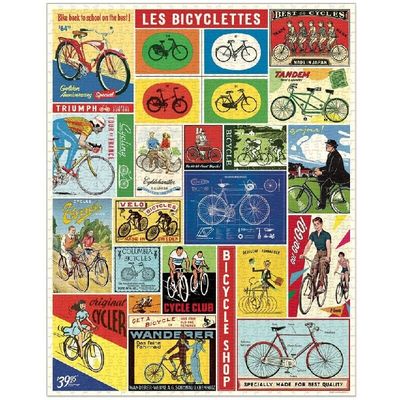 Cavallini &amp; Co Vintage Puzzle - Bicycles 1000 Pce