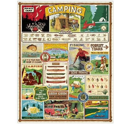 Cavallini &amp; Co Vintage Puzzle - Camping 1000 Pce