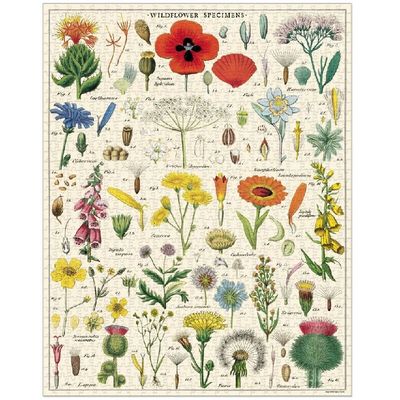 Cavallini &amp; Co Vintage Puzzle - Wildflowers 1000 Pce