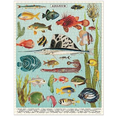 Cavallini &amp; Co Vintage Puzzle - Aquarium 1000 Pce