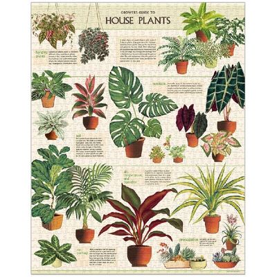 Cavallini &amp; Co Vintage Puzzle - House Plants 1000 Pce