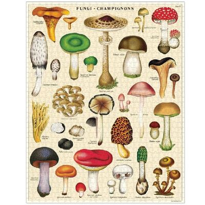 Cavallini &amp; Co Vintage Puzzle -  Mushrooms 1000 Pce