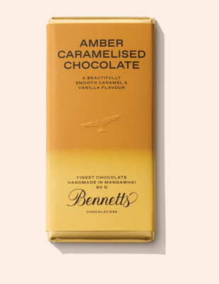 BENNETTS OF MANGAWHAI Amber Chocolate Bar