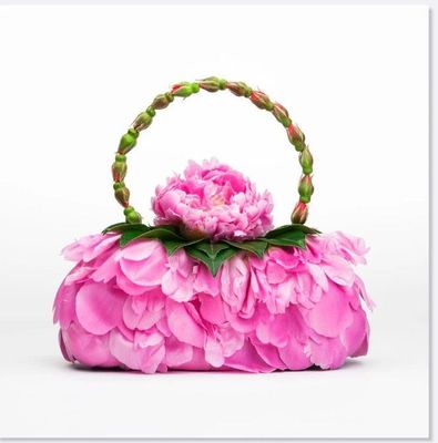 Greeting Card - Peony Petal Bag