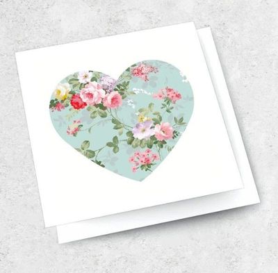 Greeting card-Small-Heart(Mint)