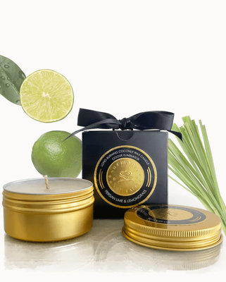 Surmanti Long Burning Coconut Wax Travel Candle - Odour Eliminator