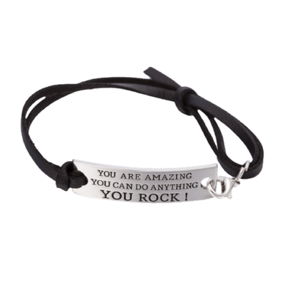 &quot;You Are Amazing, You Can Do Anything, You Rock&quot; Bracelet