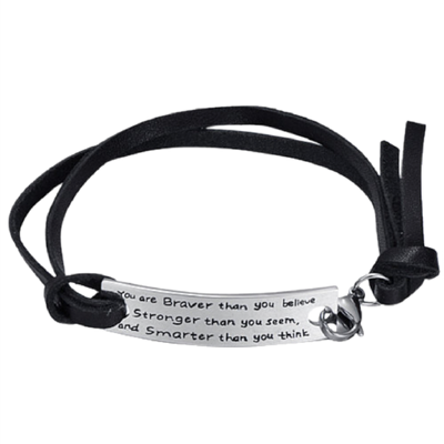 &quot;You are Brave, Smart and Strong&quot; Bracelet