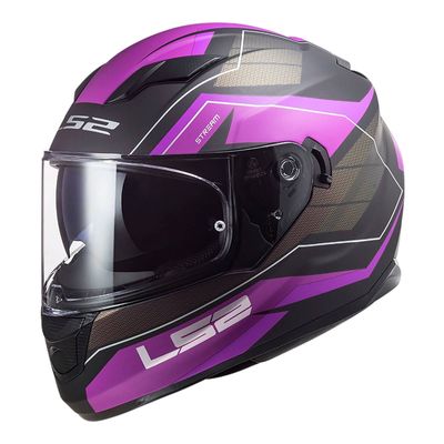 Closeout SALE. LS2 FF320 Stream Evo Mercury Helmet - Matte Purple / Titanium