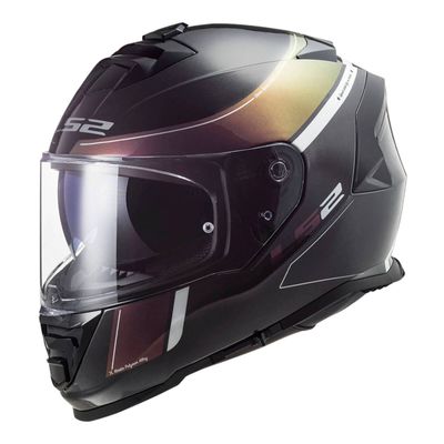 Closeout SALE. LS2 FF800 Storm Velvet Helmet - Black / Rainbow