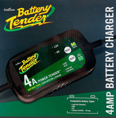 Deltran 4 Amp 6V/12V Lead Acid or Lithium Battery Tender