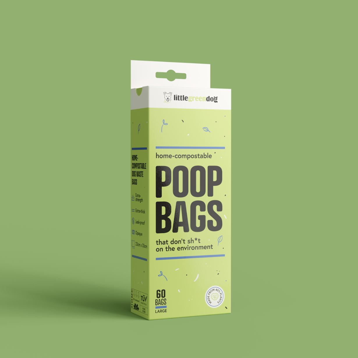 60 pack Compostable Doggy Doo bags