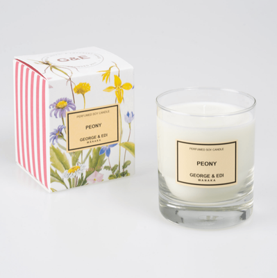 George &amp; Edi Perfumed Soy Candle - Peony