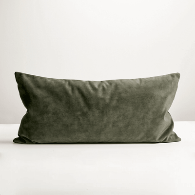 Jade Velvet Lumbar Cushion