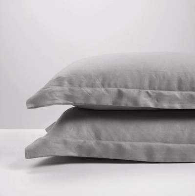 Pillowcase Pair - Smoke Linen