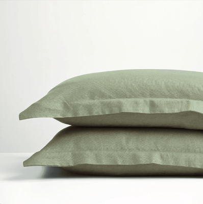 Pillowcase Pair - Sage Linen