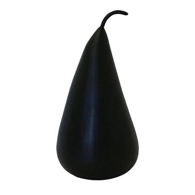 Large Marble Decorative Pear - Black