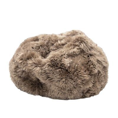 Sheepskin Beanbag Cover Only - Mid Brown