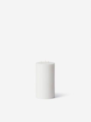 3 Wick Pillar Candle White - Large