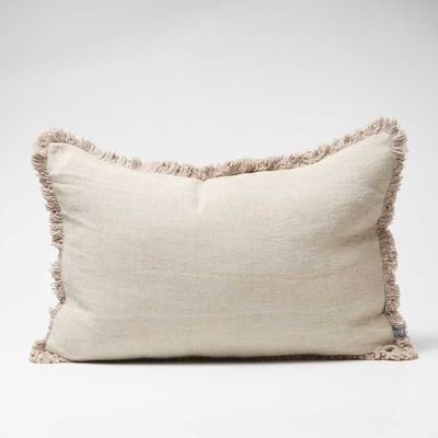 Luca Boho Linen Cushion - Natural 40x60