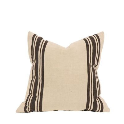 Vera Cushion 50x50cm Charcoal Stripe