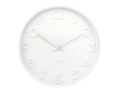 Karlsson&#039;s - Mr White Clock Large - White/White