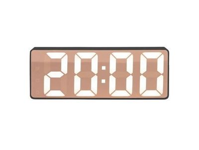 Karlsson&#039;s Copper Mirror Slim LED Alarm Clock - Black