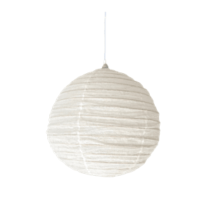 Linen Shade Round 50cm White